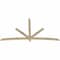 Ekena Millwork Alberta Rough Sawn Timber Gable Bracket, Douglas Fir, 108"W x 58"H x 2"D x 4"F, 13/12 Pitch GBW108X58X0204ALB00RDF - alternate 5